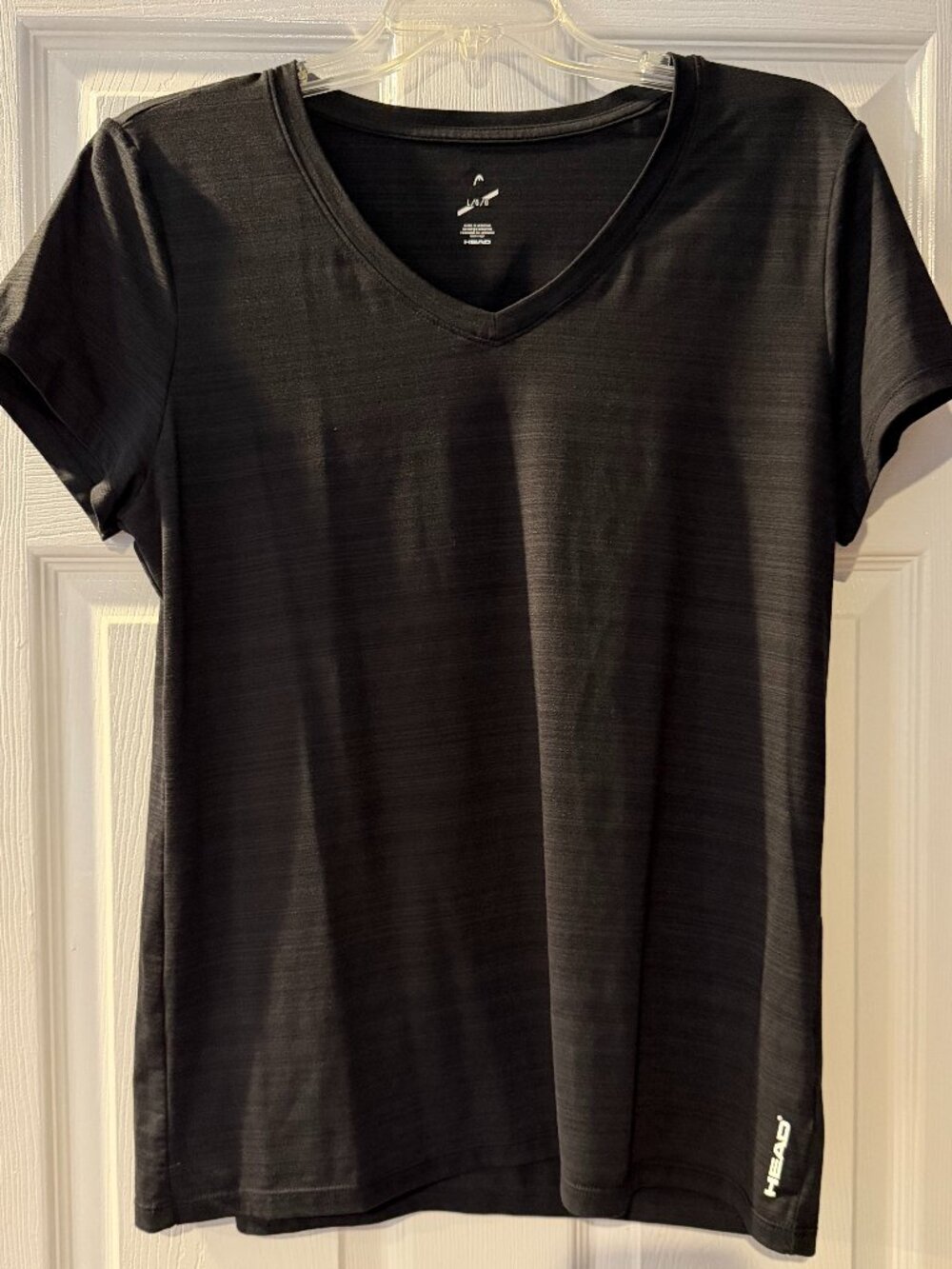 Head Dark Charcoal V-Neck Active Tee Size Large